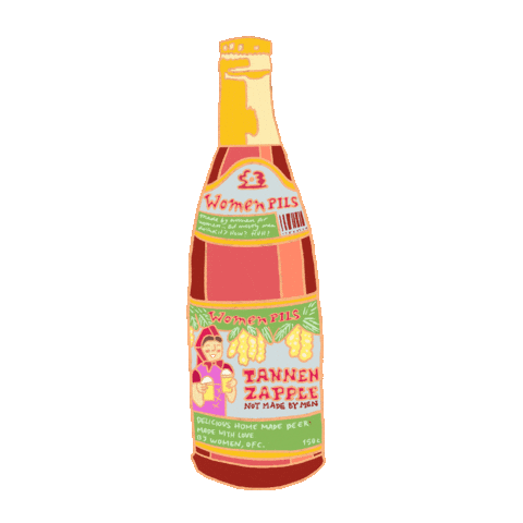 Women Alcohol Sticker