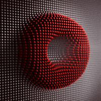 xponentialdesign white red after effects grow GIF