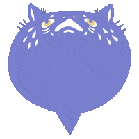 Tired Cat Sticker