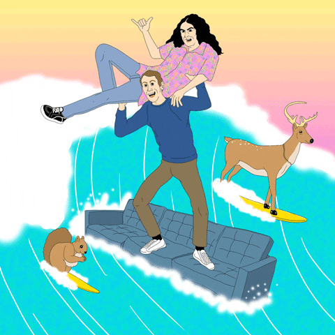 comedy bang! bang!, scott aukerman, weird al yankovic, ifc, tv GIF by IFC
