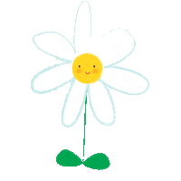 Happy Flower Sticker by Zusetsu