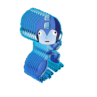 Mega Man Saturday Sticker by BigHeadBob.com