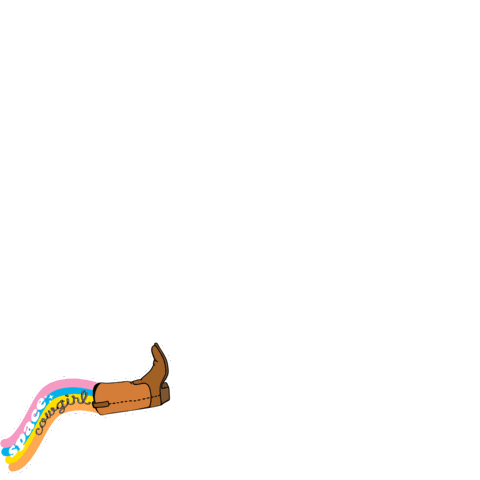 Rainbow Cowgirl Sticker