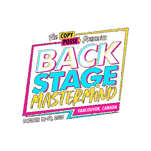 Backstage Sticker by Copy Posse