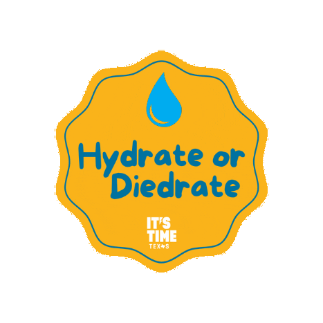 itstimetx giphygifmaker hydrate hydration community challenge Sticker