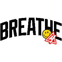 Breathe Smiley Face Sticker by Mendid