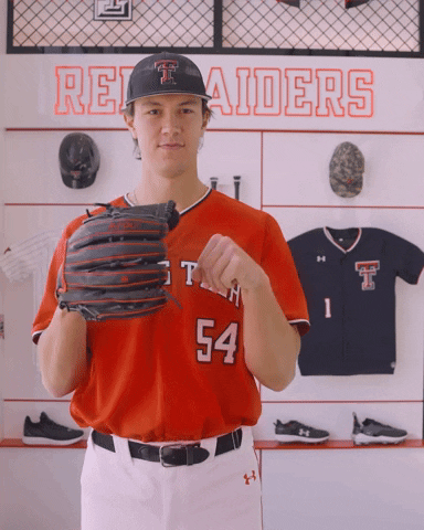 Max Huffling GIF by Texas Tech Baseball
