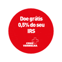 cruzvermelhaportuguesa solidariedade irs cruz vermelha cruz vermelha portuguesa Sticker