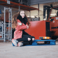 mobiheat girl cool cold frieren GIF