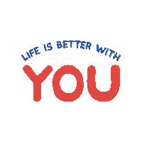 Life Is Better With You Sticker by Bow Wow Store