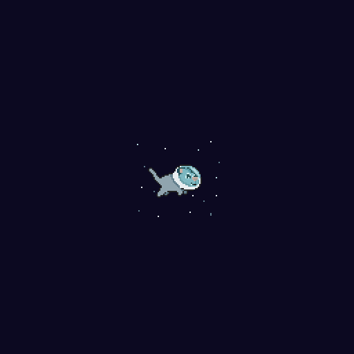cat space GIF by Skab