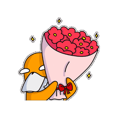 Crypto Flowers Sticker