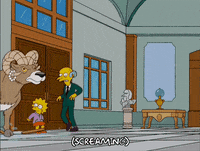 scared lisa simpson GIF