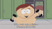 eric cartman exercise GIF by South Park 