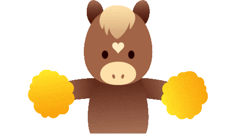 Horse Cheer Sticker by ジュン・コスメティック