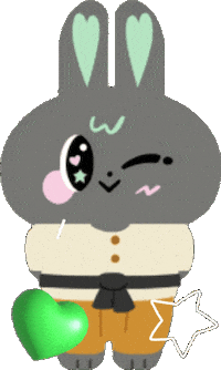 Bunny Win Sticker