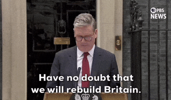 "Have no doubt that we will rebuild Britain..."