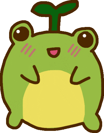 Frog Grass Sticker