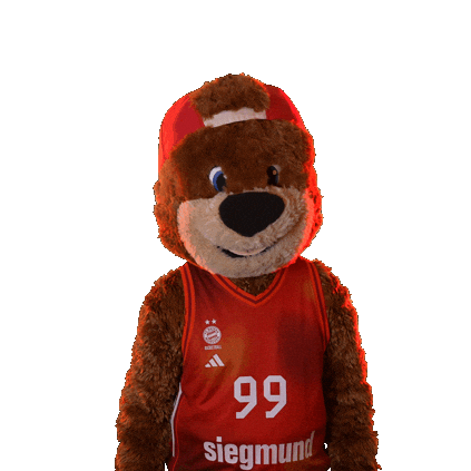 Mascot Hello Sticker by FC Bayern Basketball