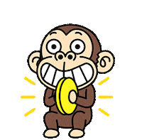 seikou_y happy clap monkey applause Sticker