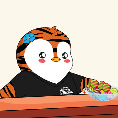 Candy Penguin GIF by Pudgy Penguins