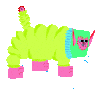 Neon Monster Sticker