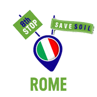 Rome Sadhguru Sticker by Conscious Planet - Save Soil