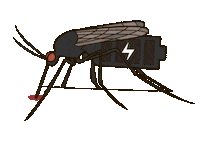 insect charging Sticker