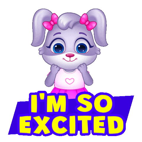 Happy So Excited Sticker by Lucas and Friends by RV AppStudios