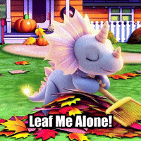 Fall Raking GIF by Divineasaur