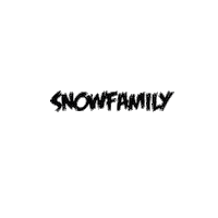 Snowfamily snow ski skiing snowboard Sticker