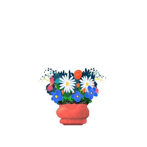 arnouxjeanjean giphyupload surprise flowers hello flowers surprise Sticker
