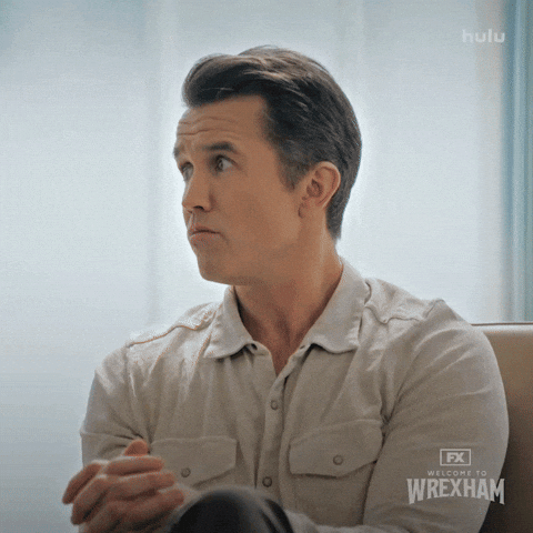 Looking Over Oh No GIF by Welcome to Wrexham