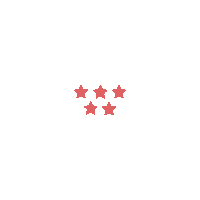 scrunchsocial rainbow stars review five stars Sticker