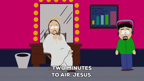 talking jesus christ GIF by South Park 