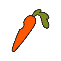 maevechocolate rabbit seattle veggie carrot Sticker