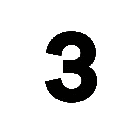 LOS40argentina giphyupload three numbers negro Sticker