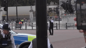 Police Tackle Man Near Buckingham Palace