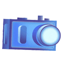 MetresAway1805 blue camera click selfie Sticker