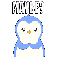 Who Knows Idk Sticker by Pudgy Penguins