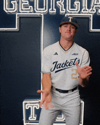 Georgia Tech Baseball GIF by Georgia Tech Yellow Jackets