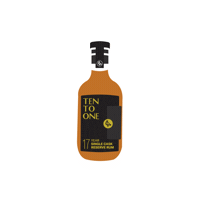Cheers Sticker by TEN TO ONE Rum
