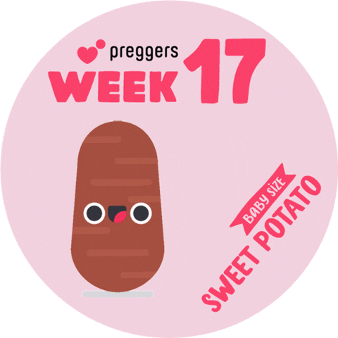 Sweet Potato Baby Sticker by Preggers