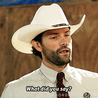 aborddelimpala jared padalecki say what did you say walker GIF