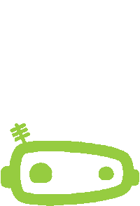 SquashedRobot robot bounce bouncing greenrobot Sticker