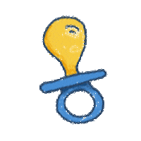 adiungs corazon lactancia chupete adiungs Sticker