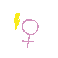 Women Power Sticker by La Minette