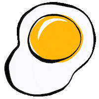 Sunny Side Up Food Sticker by Zoe Wodarz