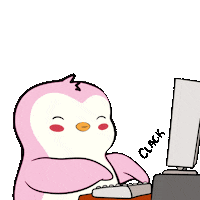 Happy Click Clack Sticker by Pudgy Penguins