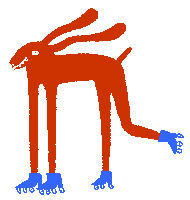 clusterstudio dog rollerskates cooldog enjoytheride Sticker